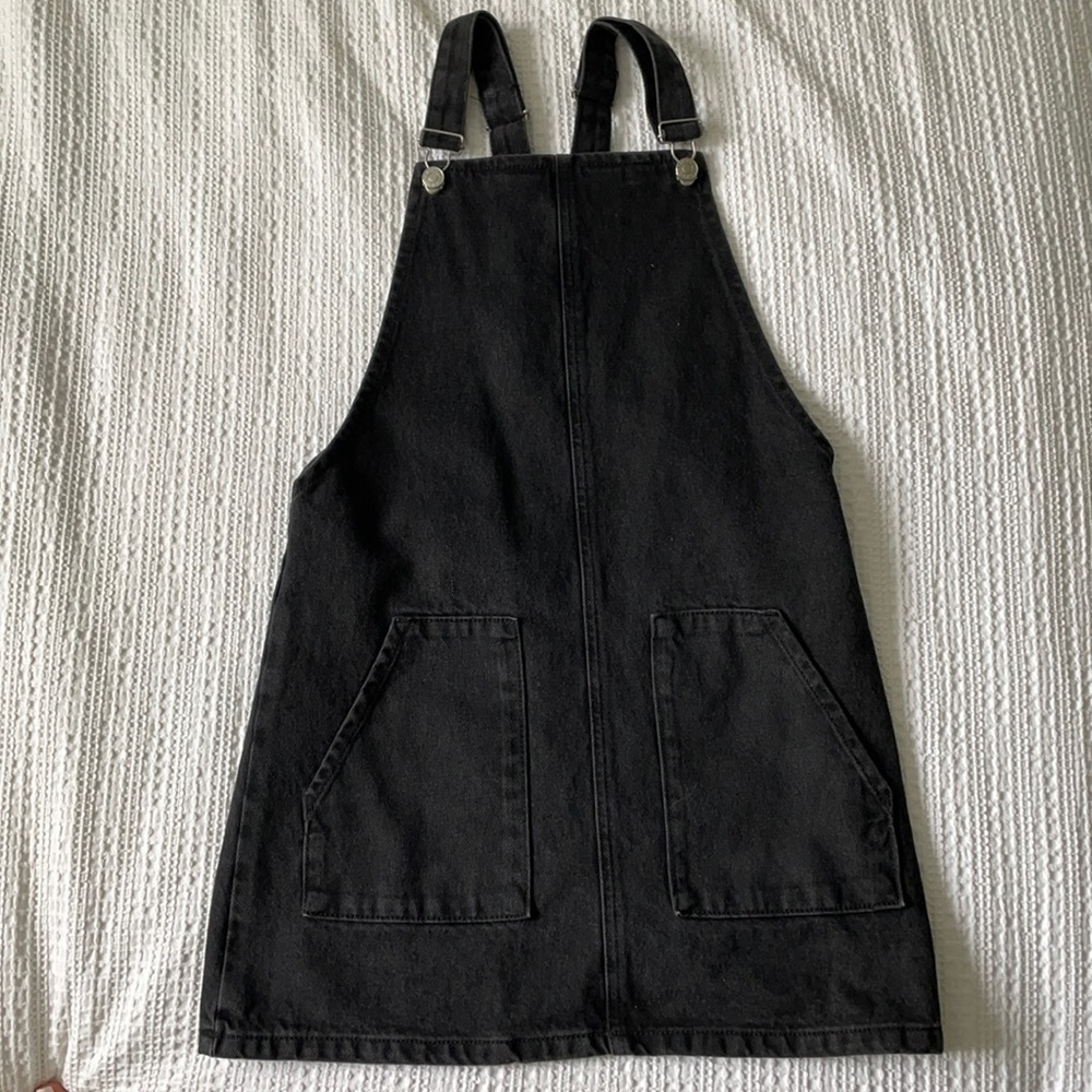 Black denim Topshop dress
